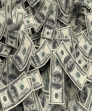 cash falling