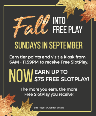 orange and gold foil leaves overlay with text info