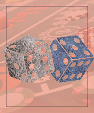 Hot Roll Logo with pair of dice