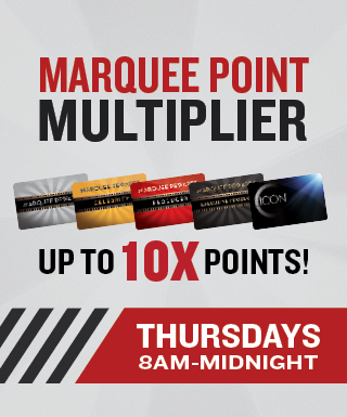 marquee multiplier logo with card images