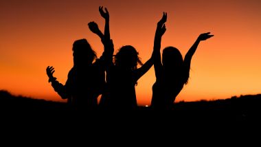 friends at sunset